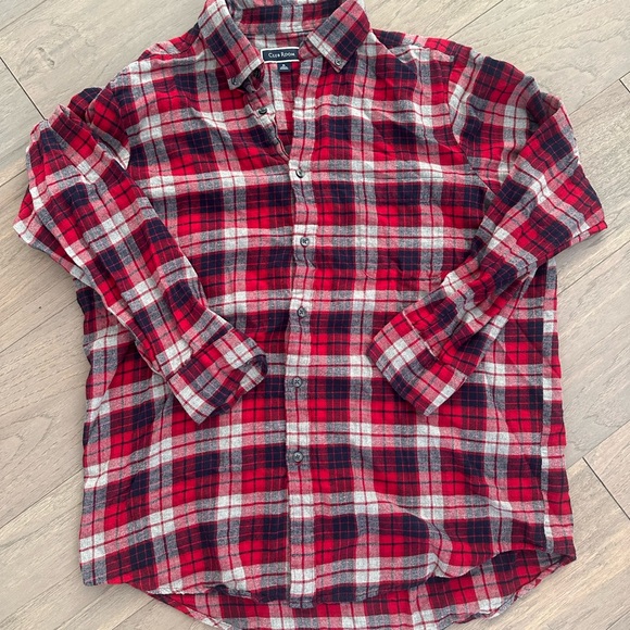 Club Room Plaid Button Down Shirts - Red and Black- Set of 2 - Picture 4 of 14
